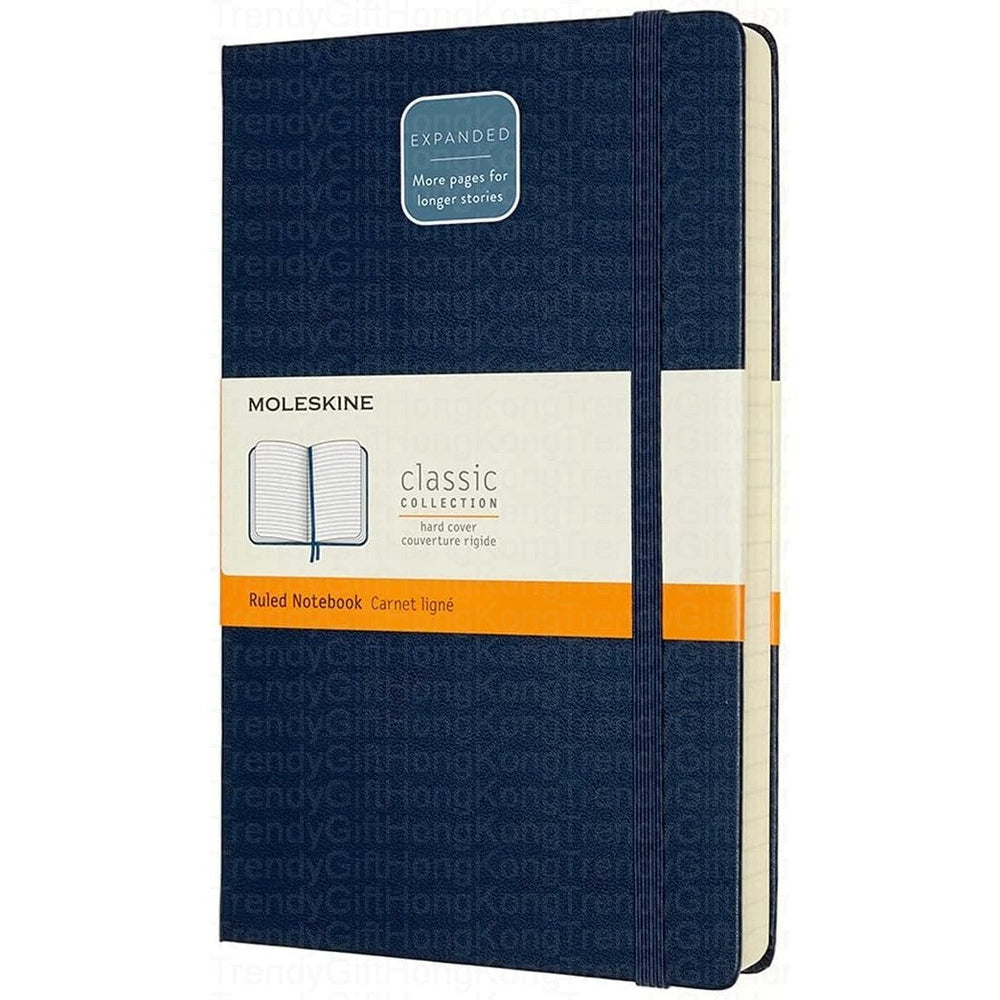 Moleskine Expanded Large Hardcover Notebook - Ruled - 400 Pages - 13 x 21 CM trendygifthk