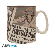 ONE PIECE - Mug - 460ml - Wanted Ace trendygifthk