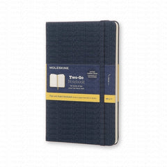 Moleskine Two-Go Notebook - Medium Size, Ruled-Plain Layout 11.5 x 18 CM trendygifthk