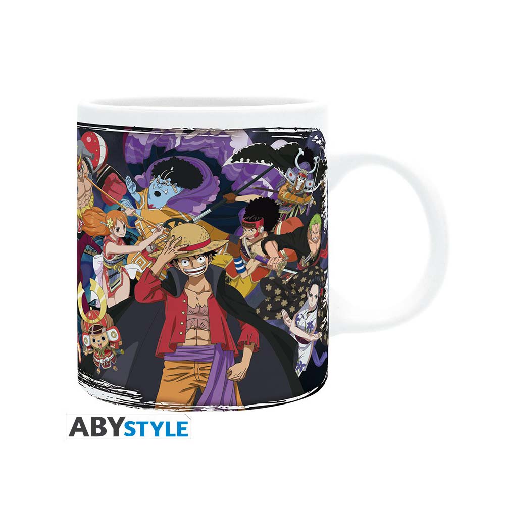 One Piece Luffy and Sabo Heat Change Mug and Coaster Set trendygifthk