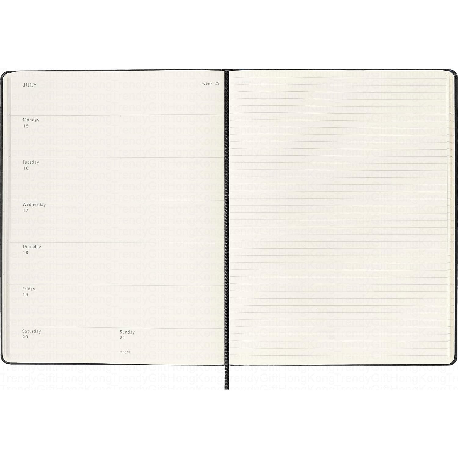 Moleskine 2024 12 Month Weekly Planner Notebook - Hard Cover trendygifthk