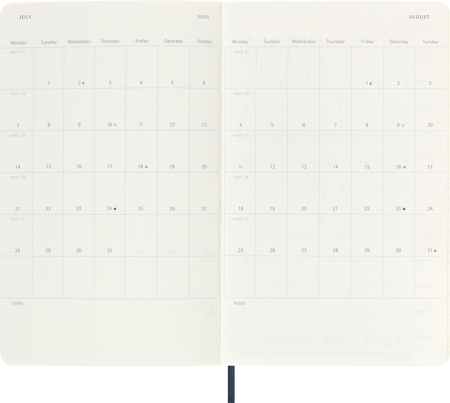 Moleskine Classic 12-Month 2025 Daily Planner, 400 Pages trendygifthk