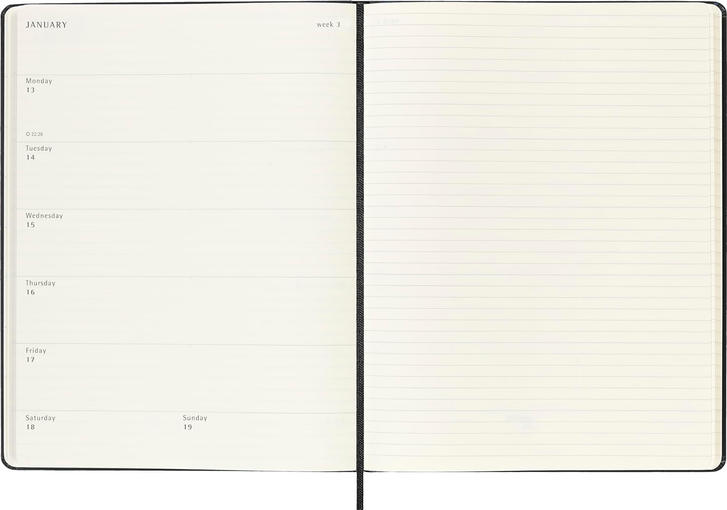 Moleskine Classic 12-Month 2025 Weekly Planner, 144 Pages trendygifthk