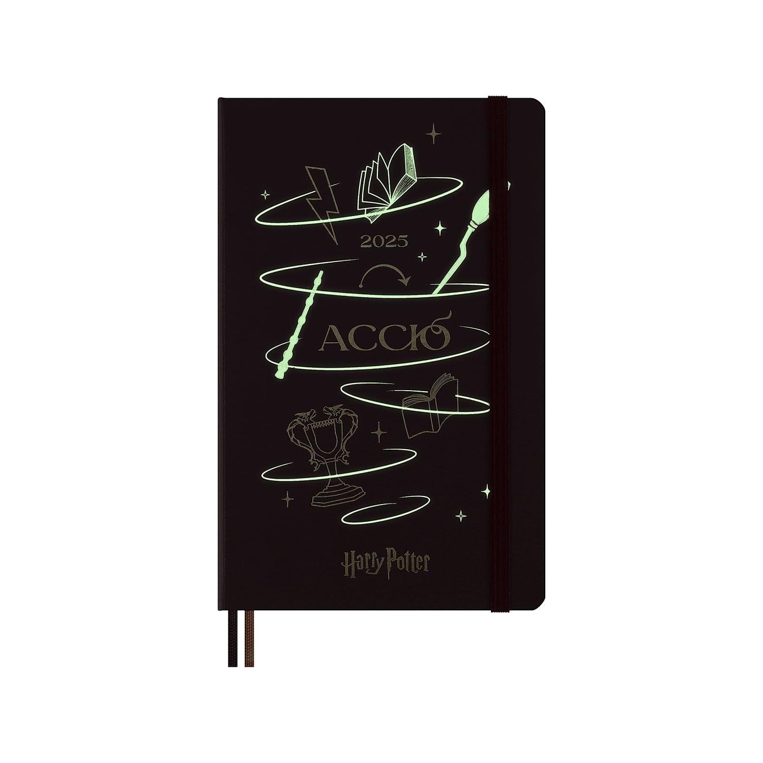 Moleskine Limited Edition Harry Potter 12-Month 2025 Daily Planner, Hard Cover, Large 13 x 21 CM , Bordeaux Red, 400 Pages trendygifthk