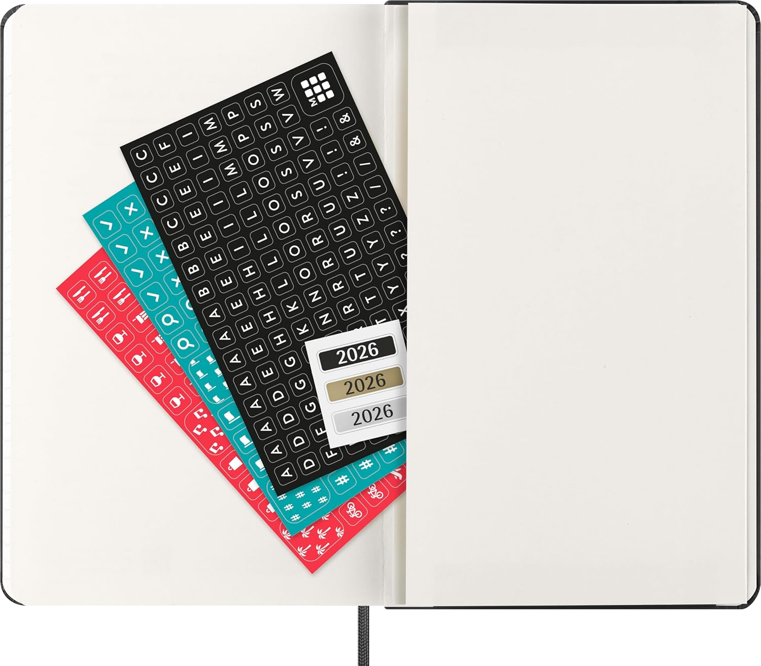 Moleskine Classic 2026 Daily Planner - Black cover, 12 Month