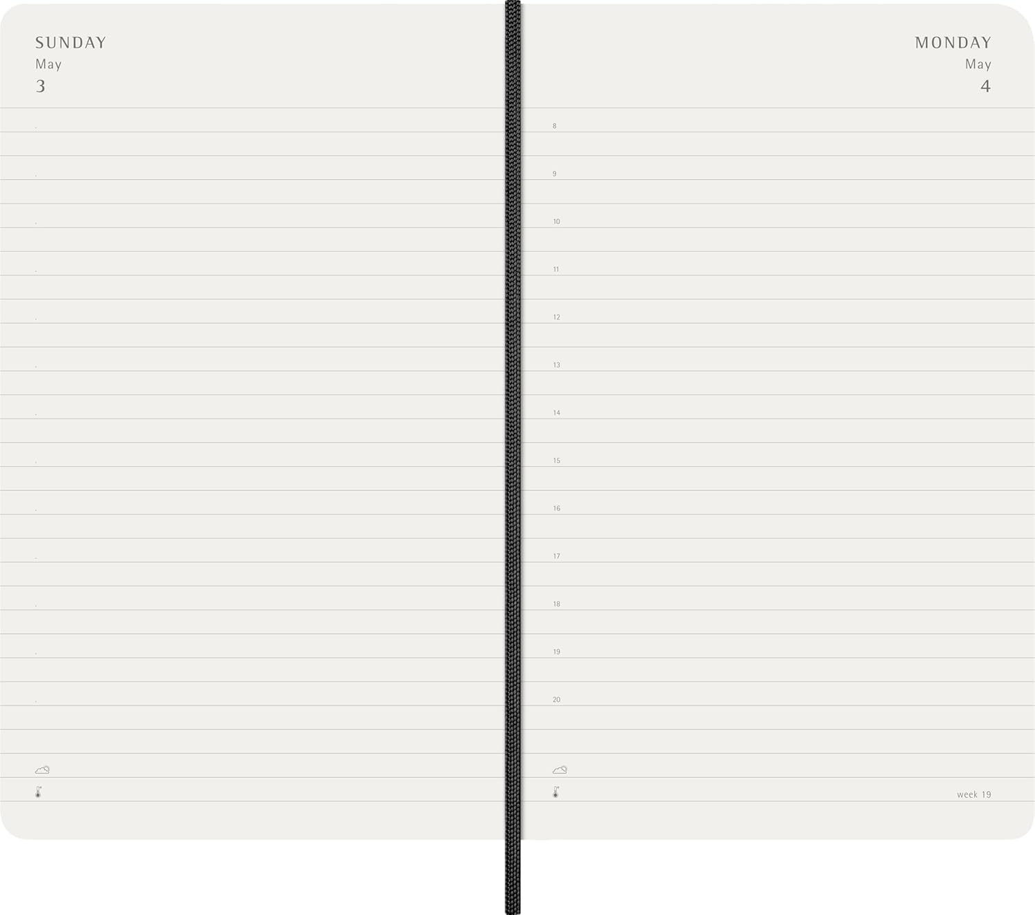 Moleskine Classic 2026 Daily Planner - Black cover, 12 Month