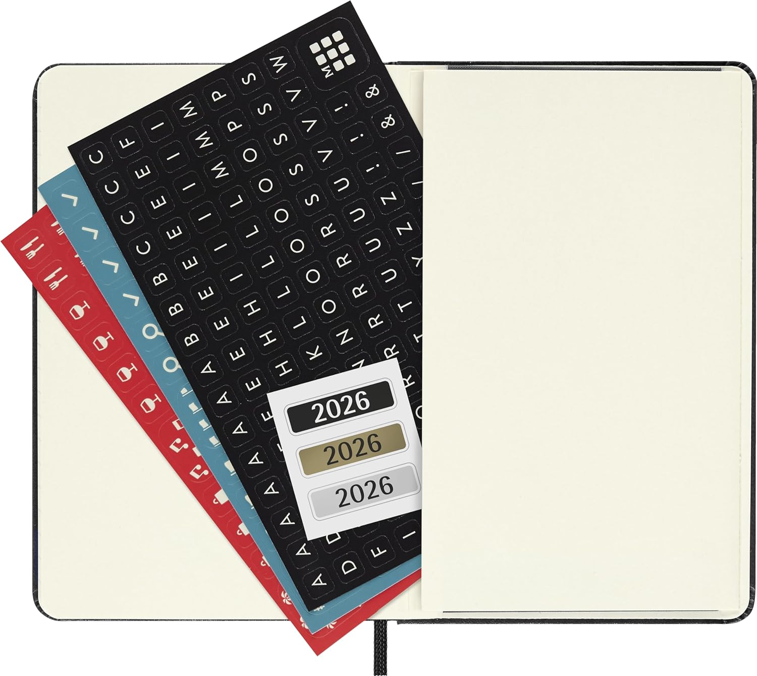 Moleskine Classic 2026 Daily Planner - Black cover, 12 Month