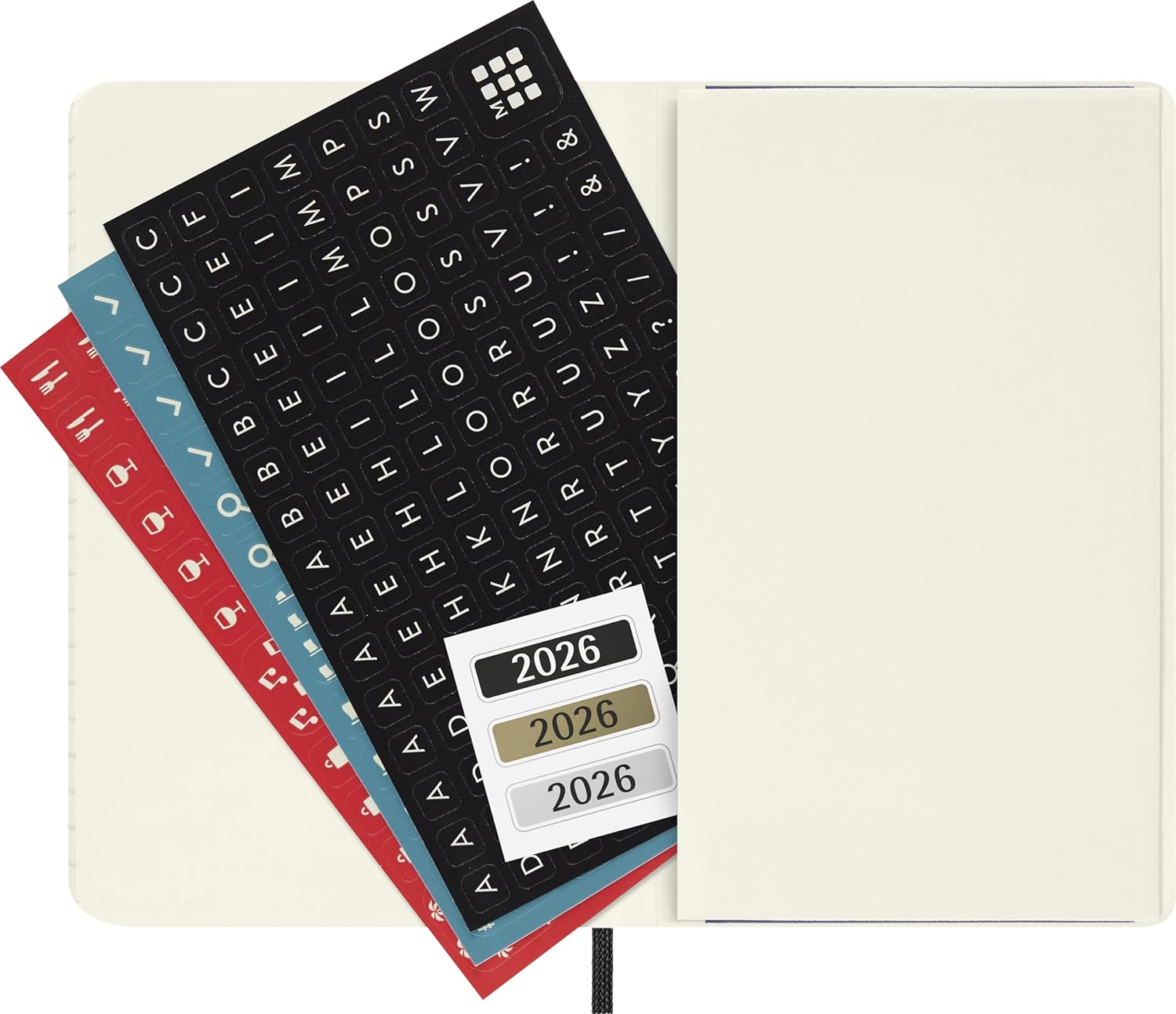 Moleskine Classic 2026 Daily Planner - Black cover, 12 Month