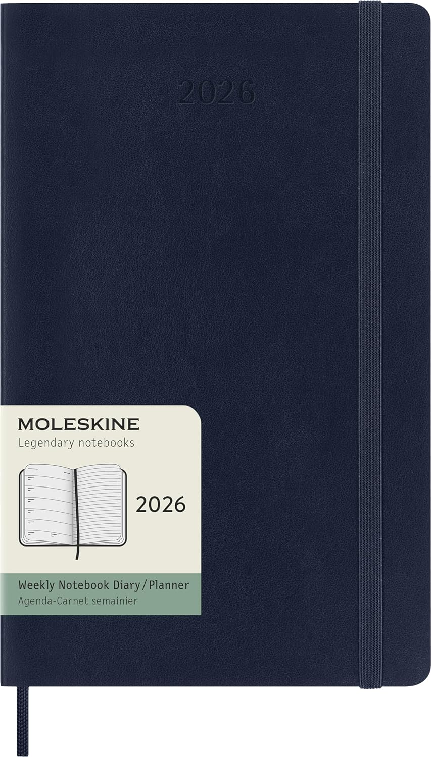 Moleskine Classic 2026 Weekly Planner - Large Size (13x21 cm)