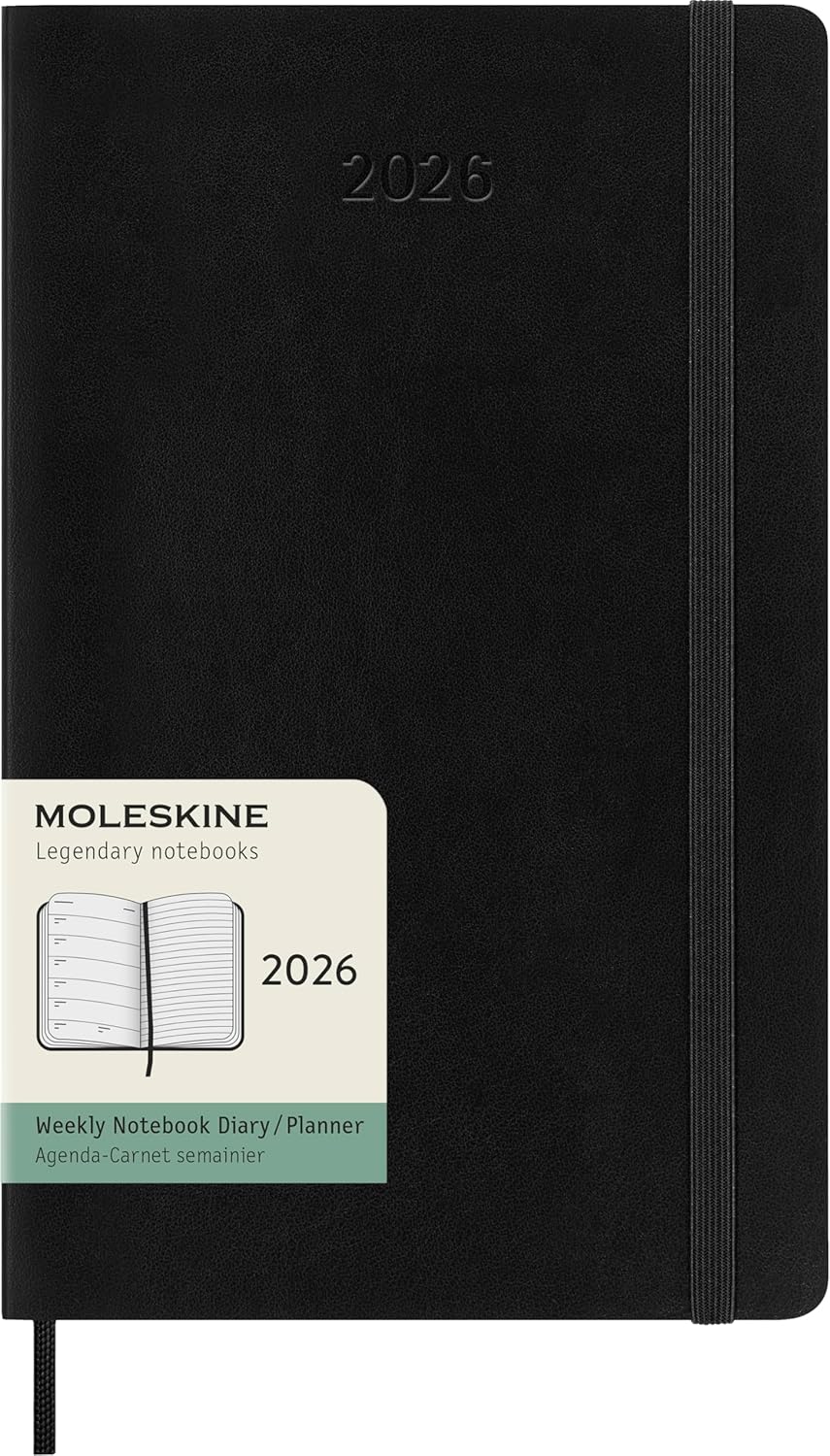 Moleskine Classic 2026 Weekly Planner - Large Size (13x21 cm)
