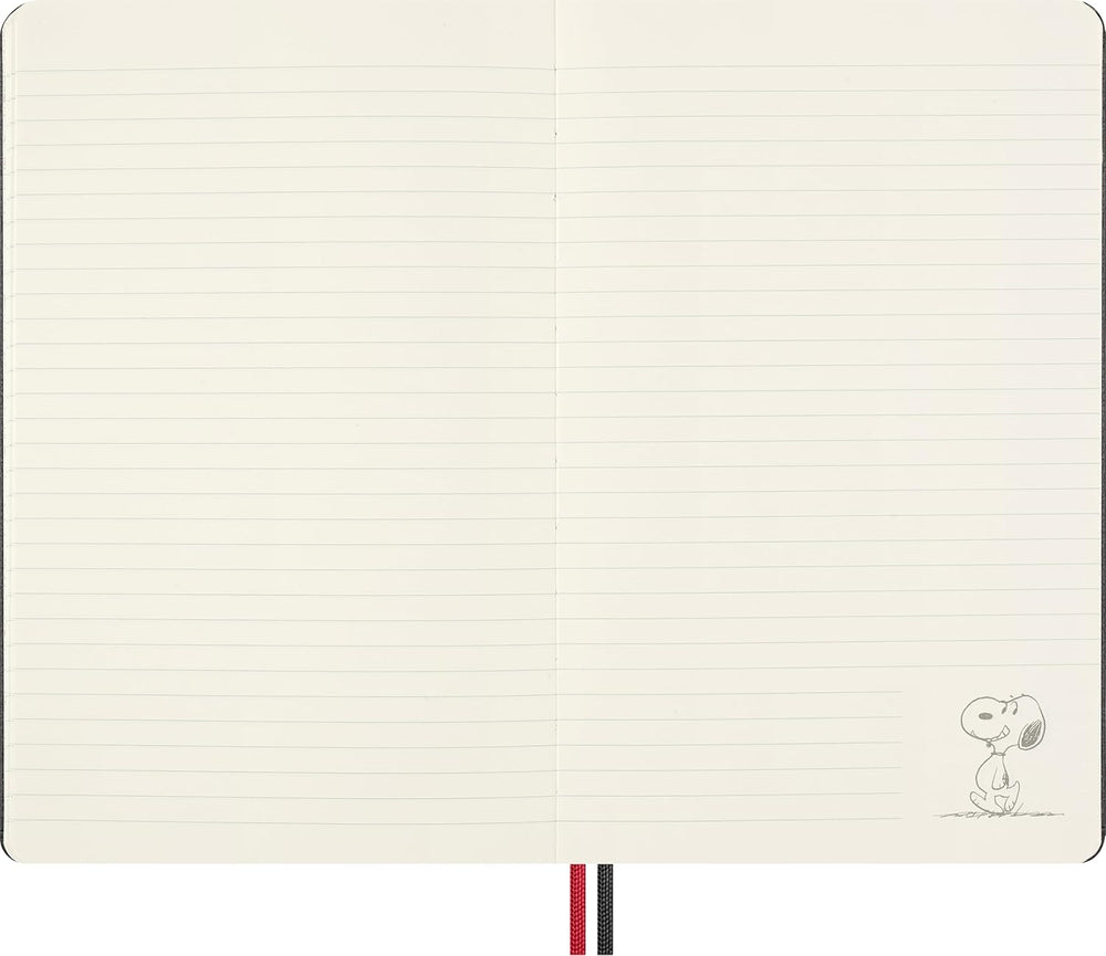"Moleskine Limited Edition Peanuts 'Snoopy' Notebook, Hard Cover, Large 13 x 21 CM , Ruled, Black, 176 pages trendygifthk