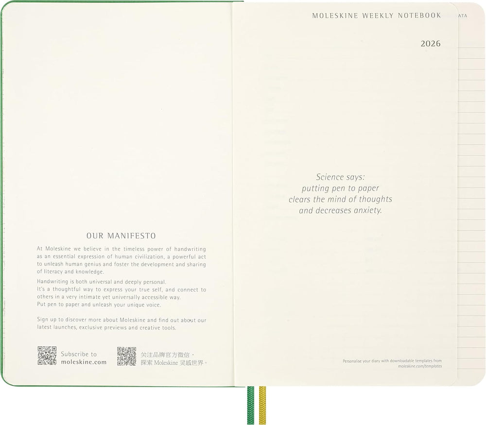 Moleskine Limited Edition Peanuts 'Charlie & Snoopy' 2026 Daily Planner - Large Hard Cover trendygifthk