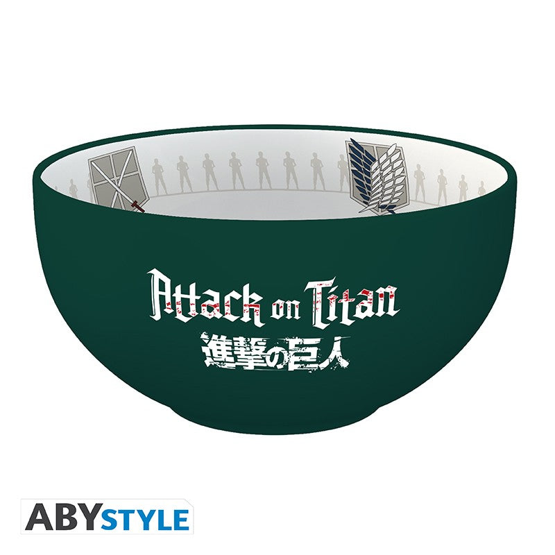 ABYstyle Attack on Titan Emblems S3 stoneware bowl, 600 ml