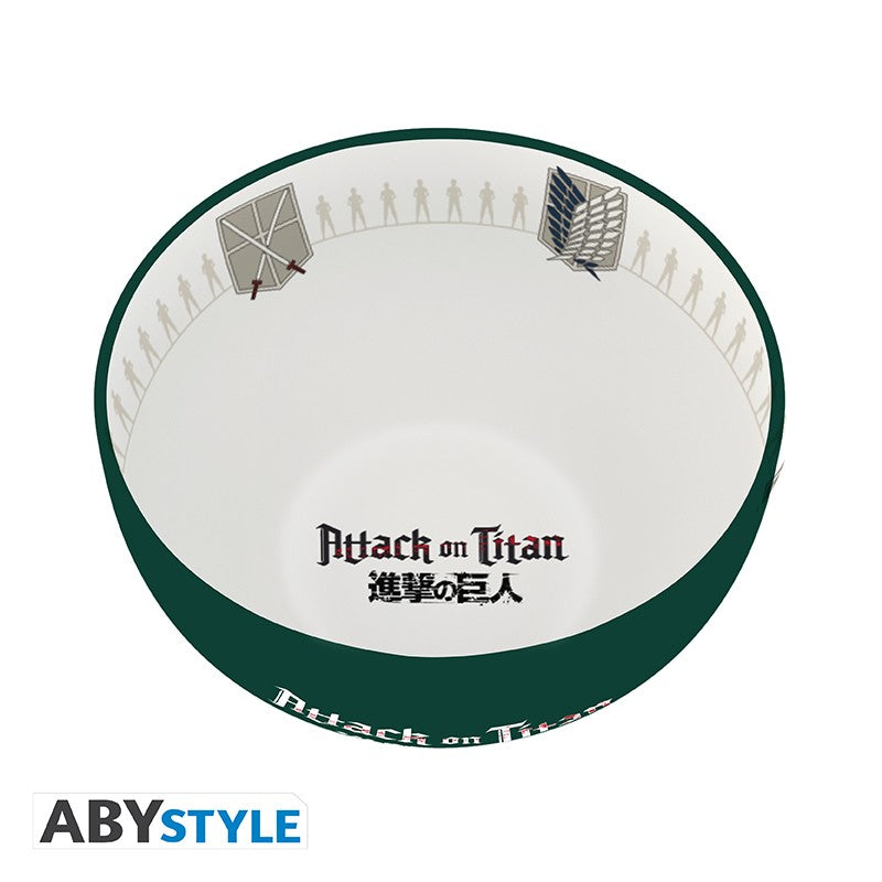 ABYstyle Attack on Titan Emblems S3 stoneware bowl, 600 ml