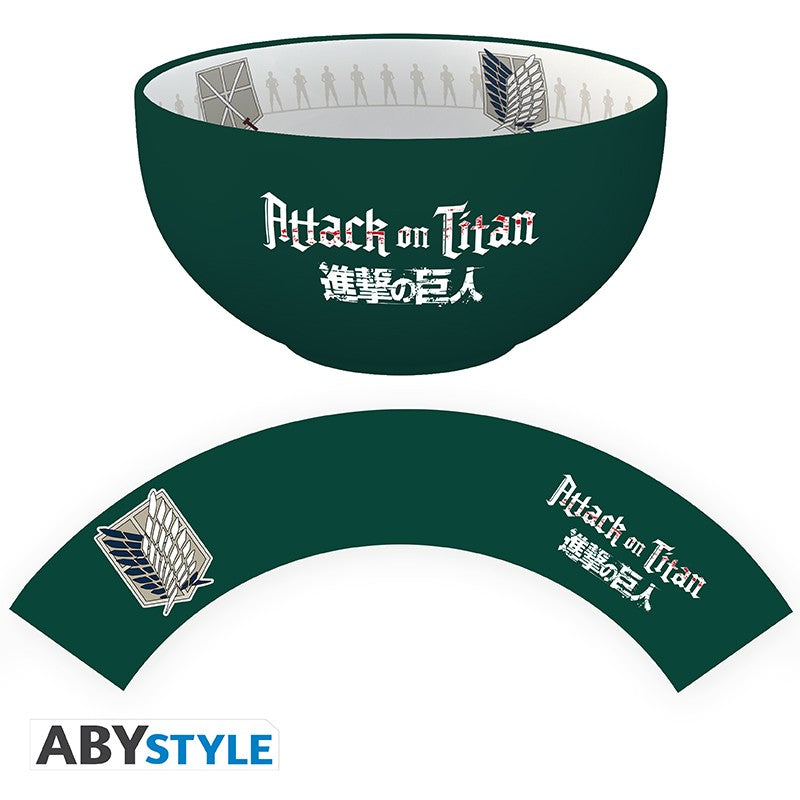 ABYstyle Attack on Titan Emblems S3 stoneware bowl, 600 ml