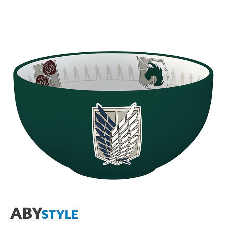ABYstyle Attack on Titan Emblems S3 stoneware bowl, 600 ml
