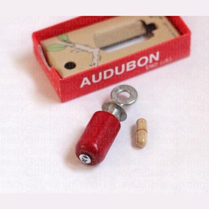 Audubon Bird Call - Classic Red/Natural Birch - Handcrafted in USA trendygifthk