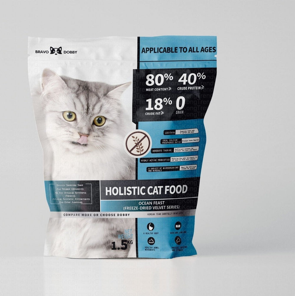 BRAVO DOBBY Holistic Cat Food - Deep Sea Fish Delight Lyophilized Cashmere Series trendygifthk