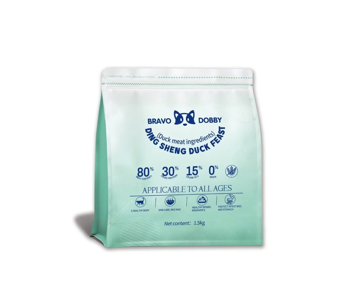 Bravo Dobby Ding Sheng Duck Feast cat food, 1.5 kg Main image