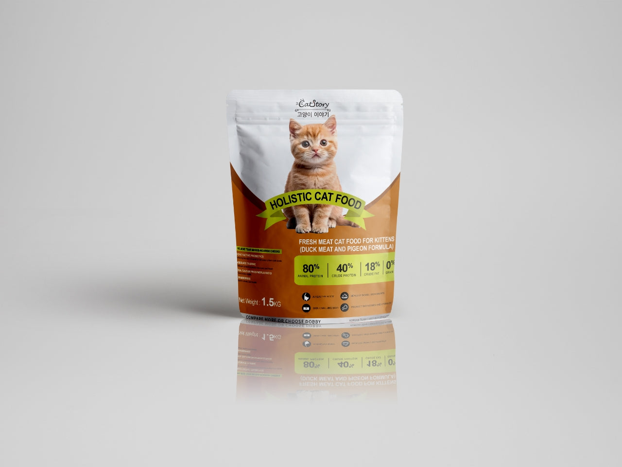 Cat Story Holistic Kitten Food - Duck & Pigeon Formula, Fresh Meat Secondary image