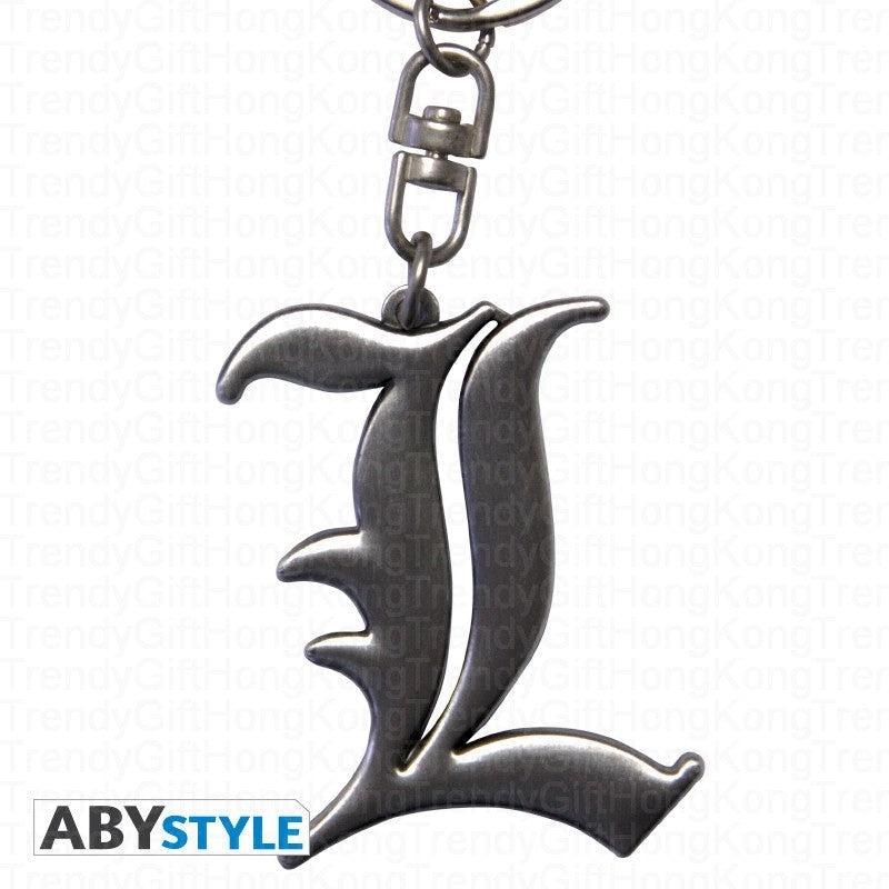 DEATH NOTE 3D Keychain - 'L Symbol' | High-Quality Metal Collectible trendygifthk Main image
