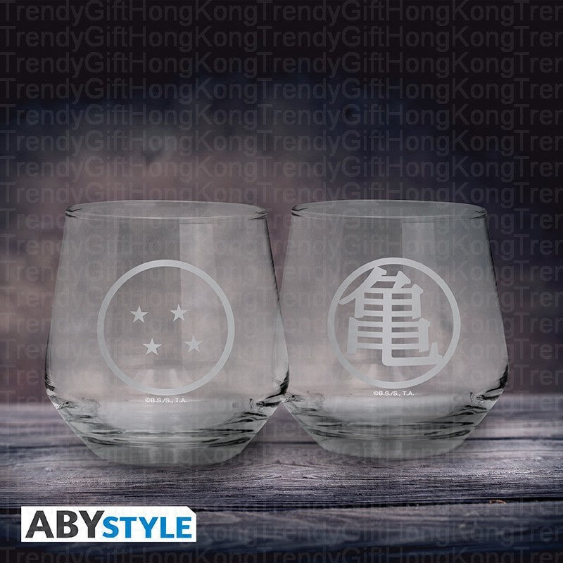 DRAGON BALL 2-Piece Glass Set - Kame & Dragon Ball Collectible Glasses trendygifthk
