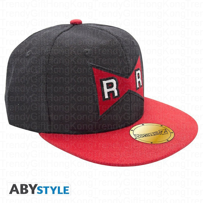 DRAGON BALL Snapback Cap - Red Ribbon Emblem - Black & Red trendygifthk