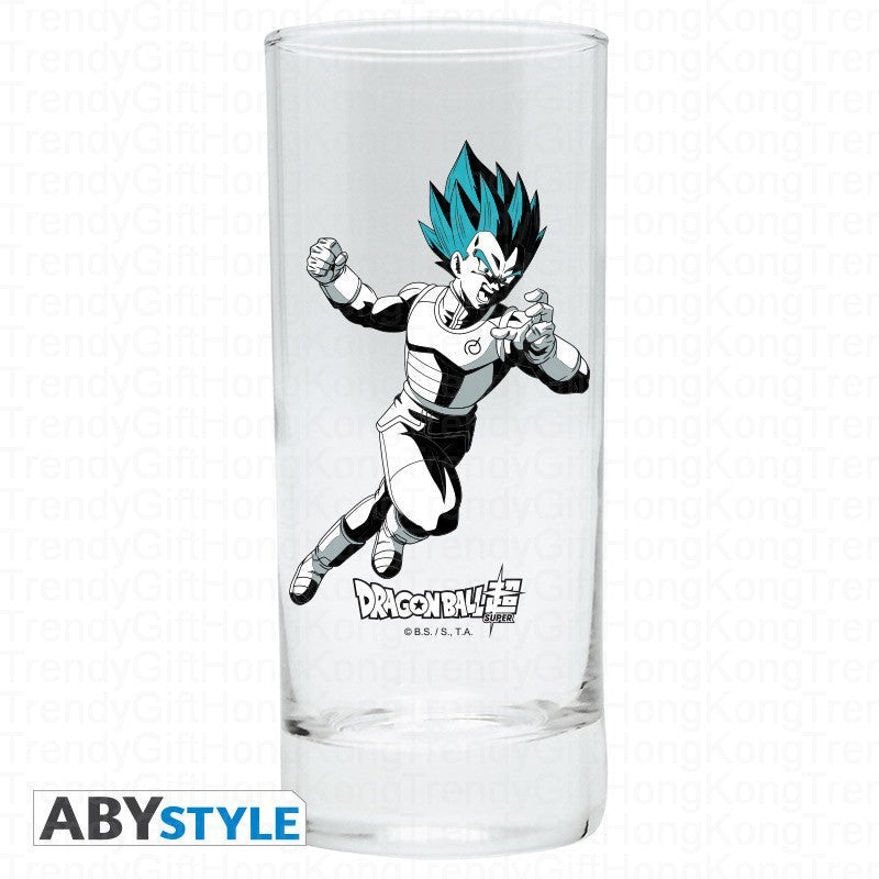 ABYstyle Dragon Ball Super glass set featuring Goku, Vegeta and Frieza, 3 × 290 ml