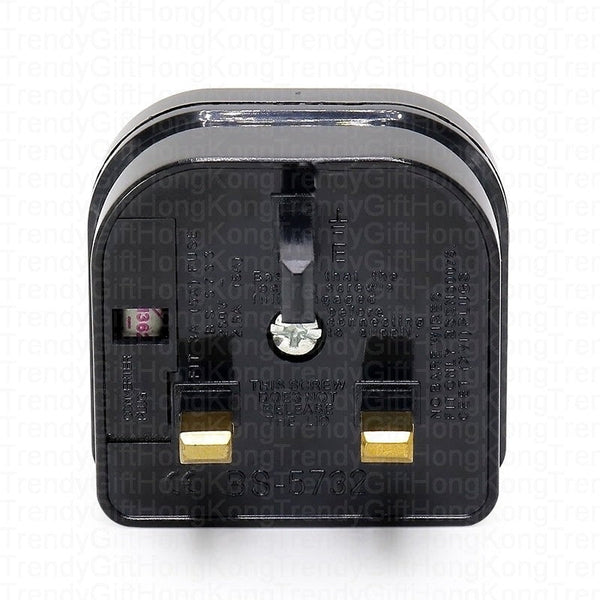Fused Converter Plug: 2-Pin Type A to 3-Pin British | Model: BS-5732 trendygifthk