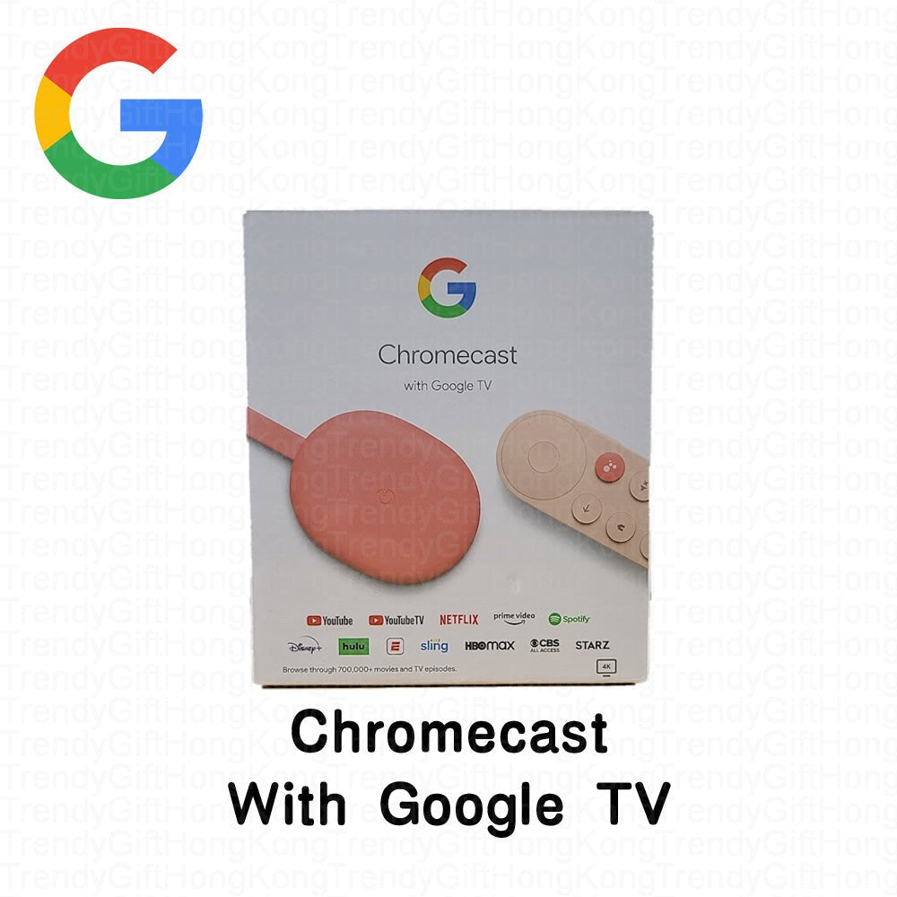 Google Chromecast 4 with Google TV - 4K Ultra HD Streaming and Smart Home Hub trendygifthk