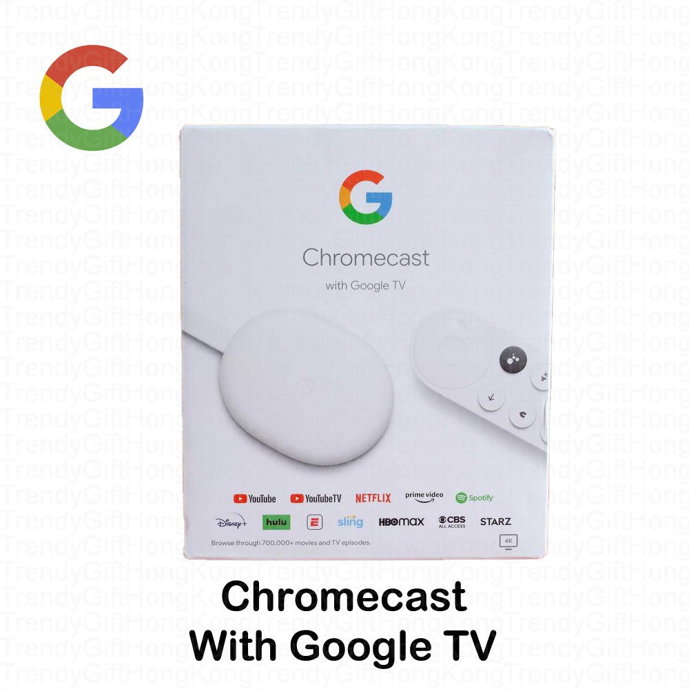 Google Chromecast 4 with Google TV - 4K Ultra HD Streaming and Smart Home Hub trendygifthk