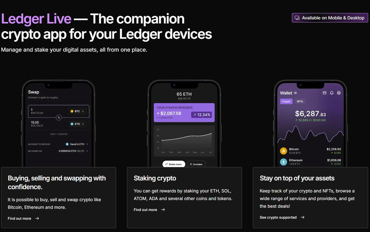 Ledger Flex™ - Next-Gen Secure E Ink® Touchscreen Bitcoin Wallet trendygifthk