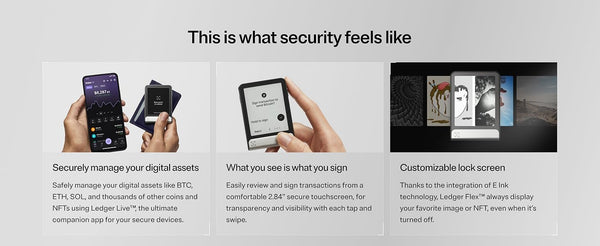 Ledger Flex™ - Next-Gen Secure E Ink® Touchscreen Bitcoin Wallet trendygifthk