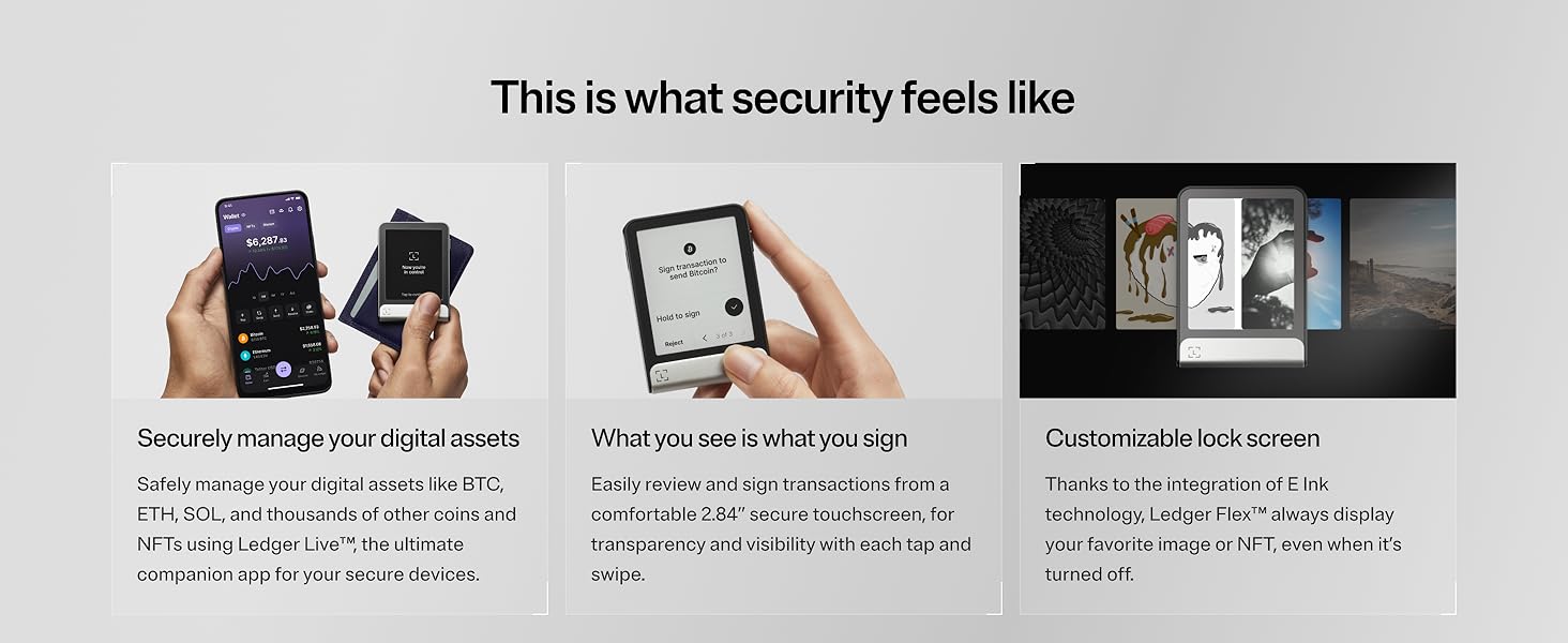 Ledger Flex™ - Next-Gen Secure E Ink® Touchscreen Wallet trendygifthk
