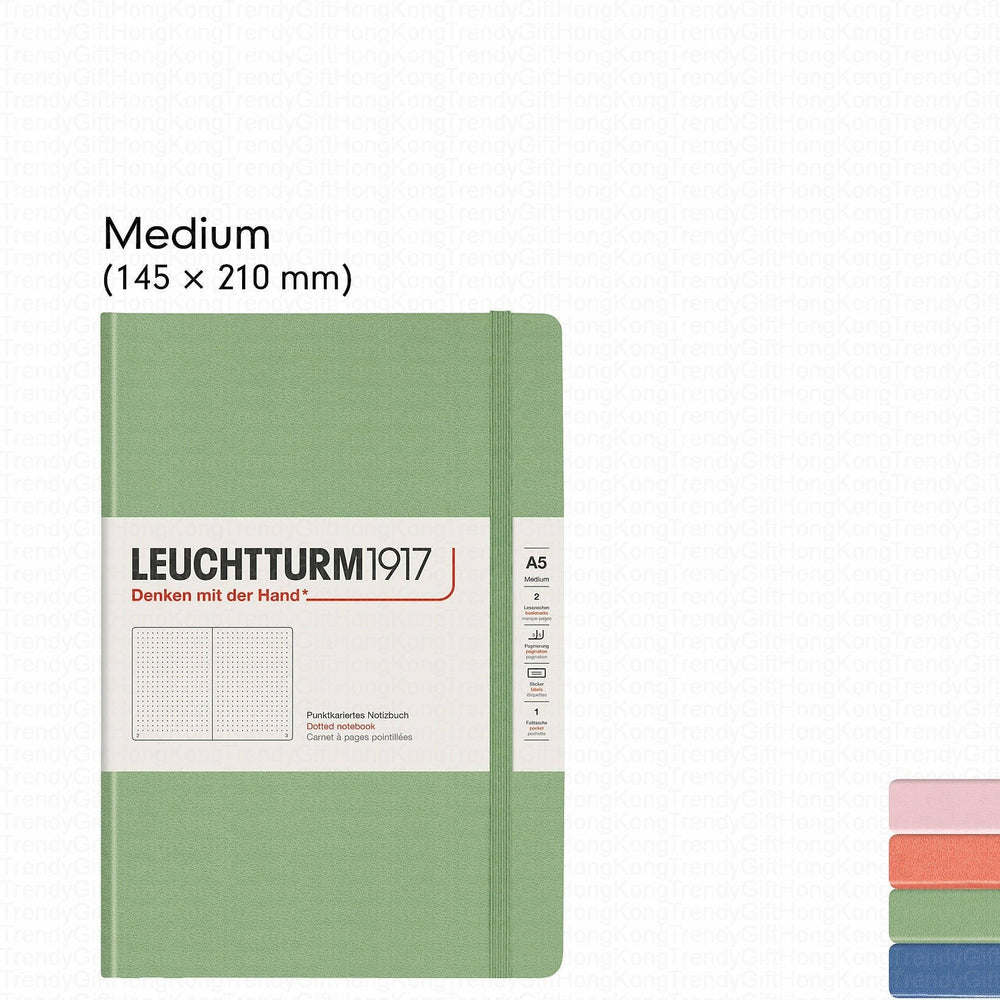 Leuchtturm 1917 Notebook Medium A5 Hardcover, 249 Numbered Pages trendygifthk