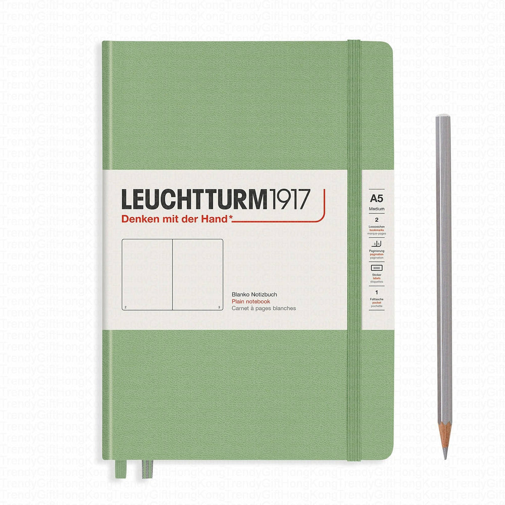 Leuchtturm 1917 Notebook Medium A5 Hardcover, 249 Numbered Pages trendygifthk