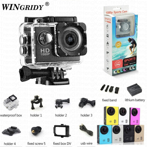 Mini Camera Full HD 1080p Action Camera - Waterproof, Diving Sports, 170° Wide Angle trendygifthk