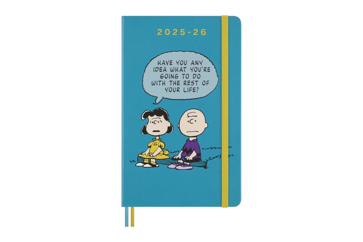 Moleskine 18M 2025-2026 Agenda 'Peanuts: Charlie & Lucy' - Weekly, Hardcover Large trendygifthk