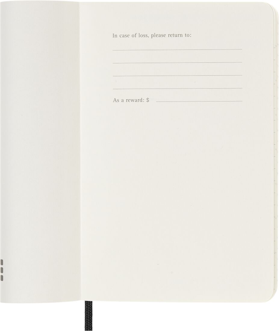 Moleskine 2026 12 Monthly Planner - Black Soft Cover trendygifthk