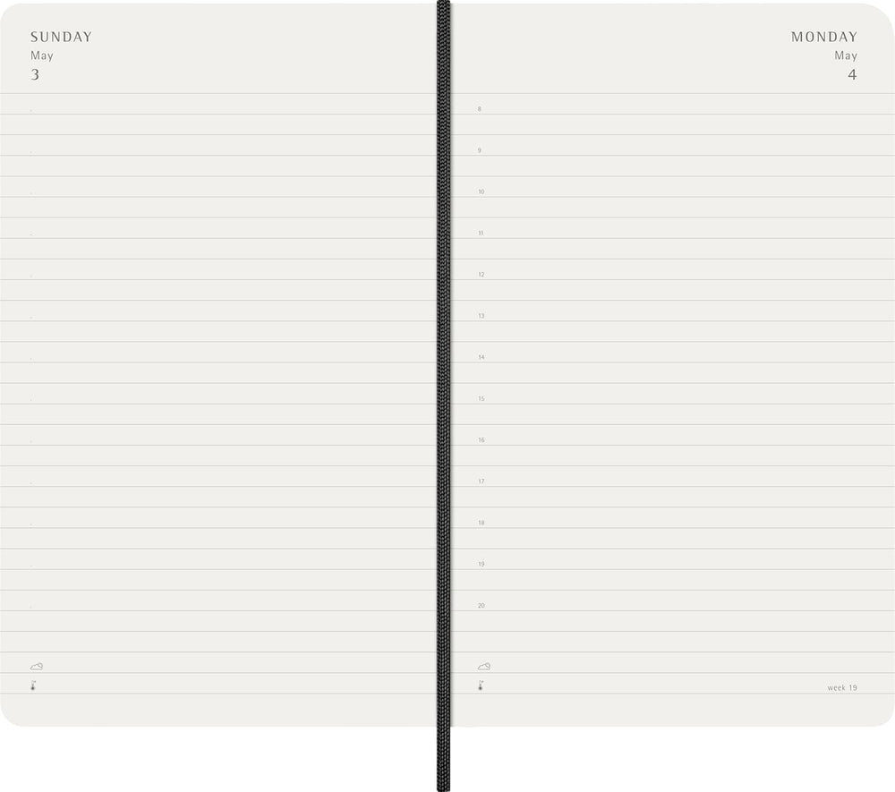 Moleskine Classic 2026 Daily Planner - Black cover, 12 Month trendygifthk