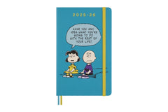 Moleskine 18M 2025-2026 Agenda 'Peanuts: Charlie & Lucy' - Weekly, Hardcover Large
