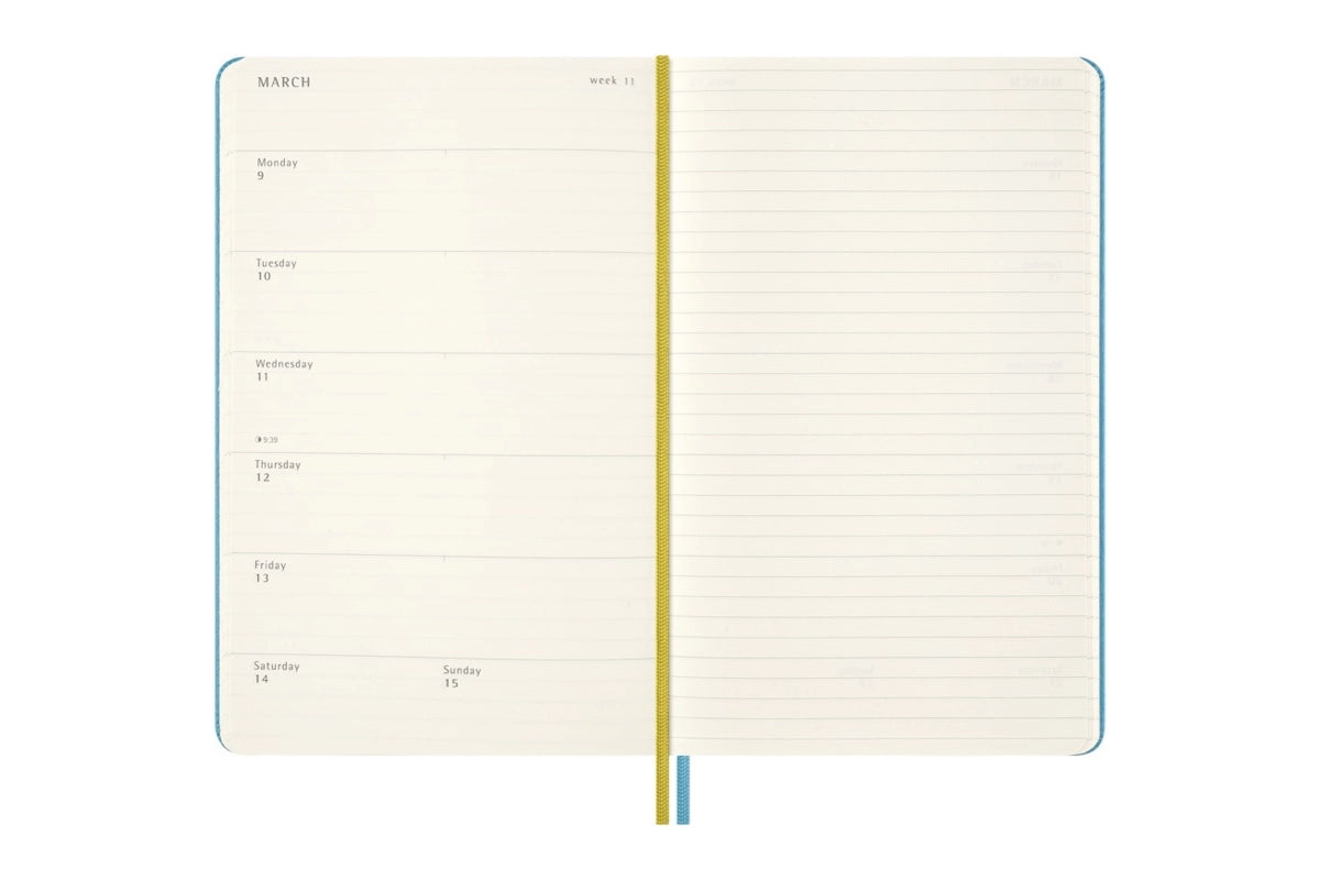 Moleskine 18M 2025-2026 Agenda 'Peanuts: Charlie & Lucy' - Weekly, Hardcover Large