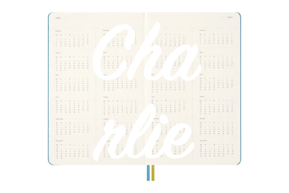 Moleskine 18M 2025-2026 Agenda 'Peanuts: Charlie & Lucy' - Weekly, Hardcover Large trendygifthk