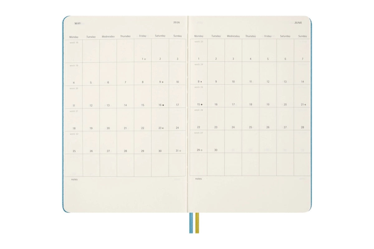 Moleskine 18M 2025-2026 Agenda 'Peanuts: Charlie & Lucy' - Weekly, Hardcover Large