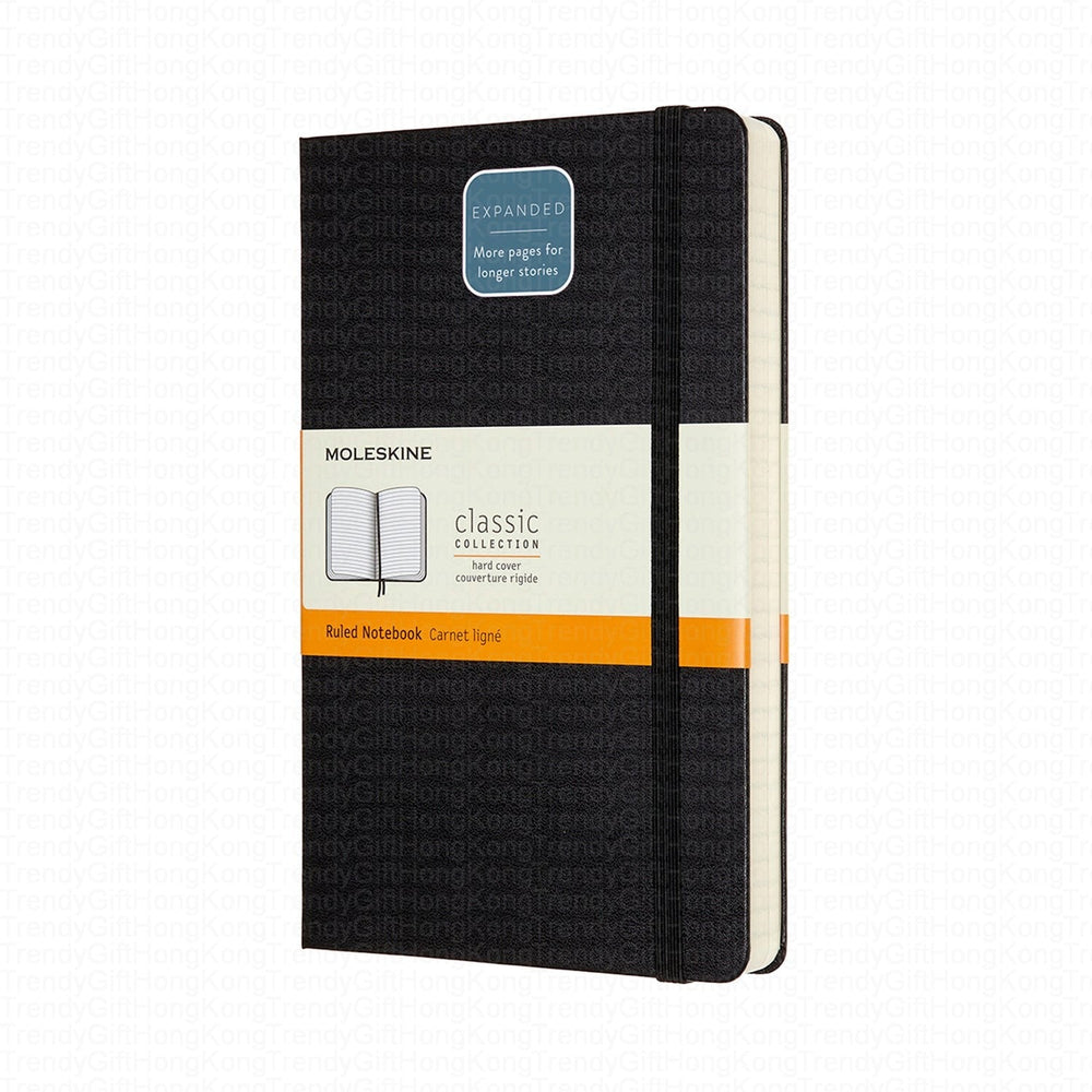 Moleskine Expanded Large Hardcover Notebook - Ruled - 400 Pages - 13 x 21 CM trendygifthk