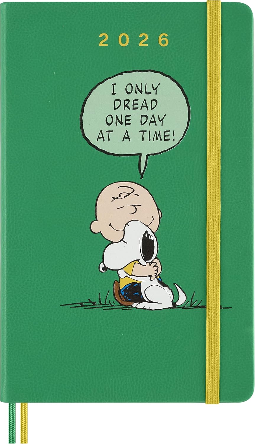 Moleskine Limited Edition Peanuts 'Charlie & Snoopy' 2026 Daily Planner - Large Hard Cover trendygifthk
