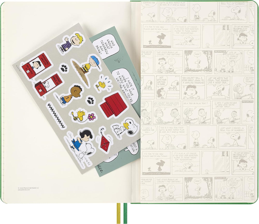 Moleskine Limited Edition Peanuts 'Charlie & Snoopy' 2026 Daily Planner - Large Hard Cover trendygifthk