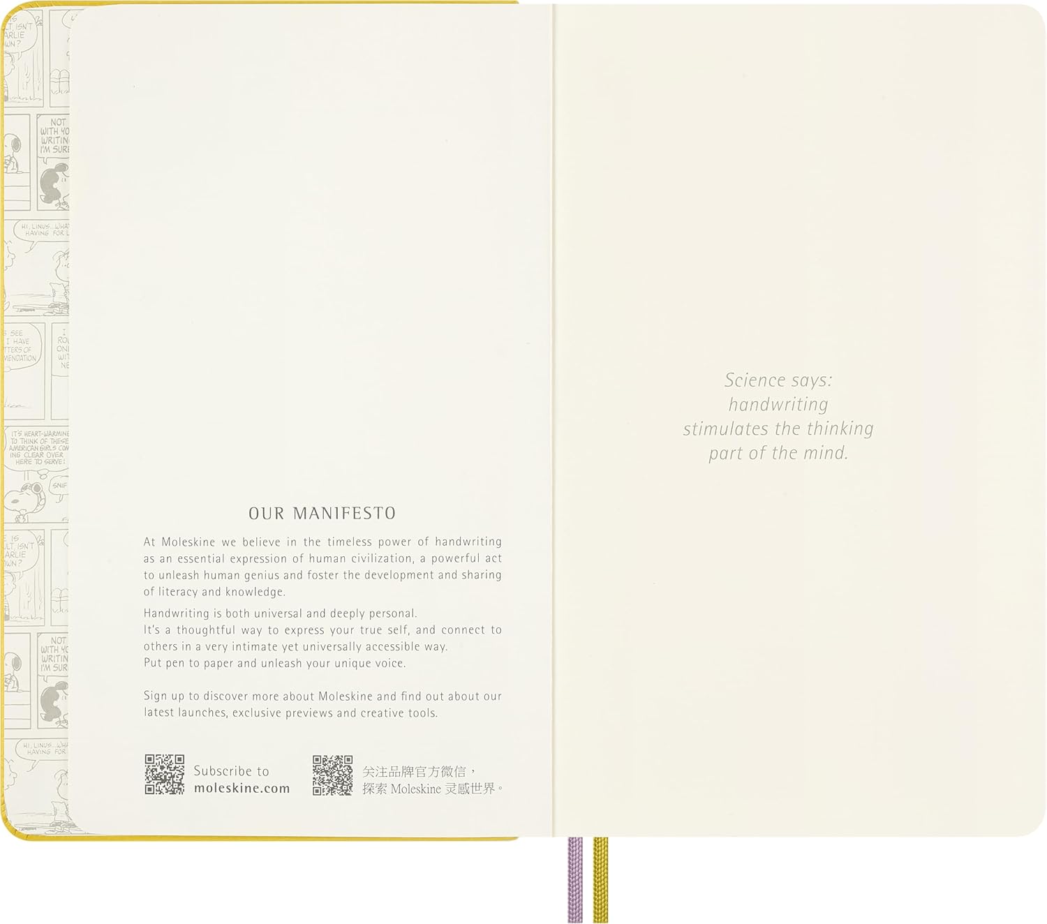 Moleskine Limited Edition Peanuts 'Patty' Notebook, Hard Cover, Large 5" x 8.25" , Ruled, Yellow, 176 pages trendygifthk