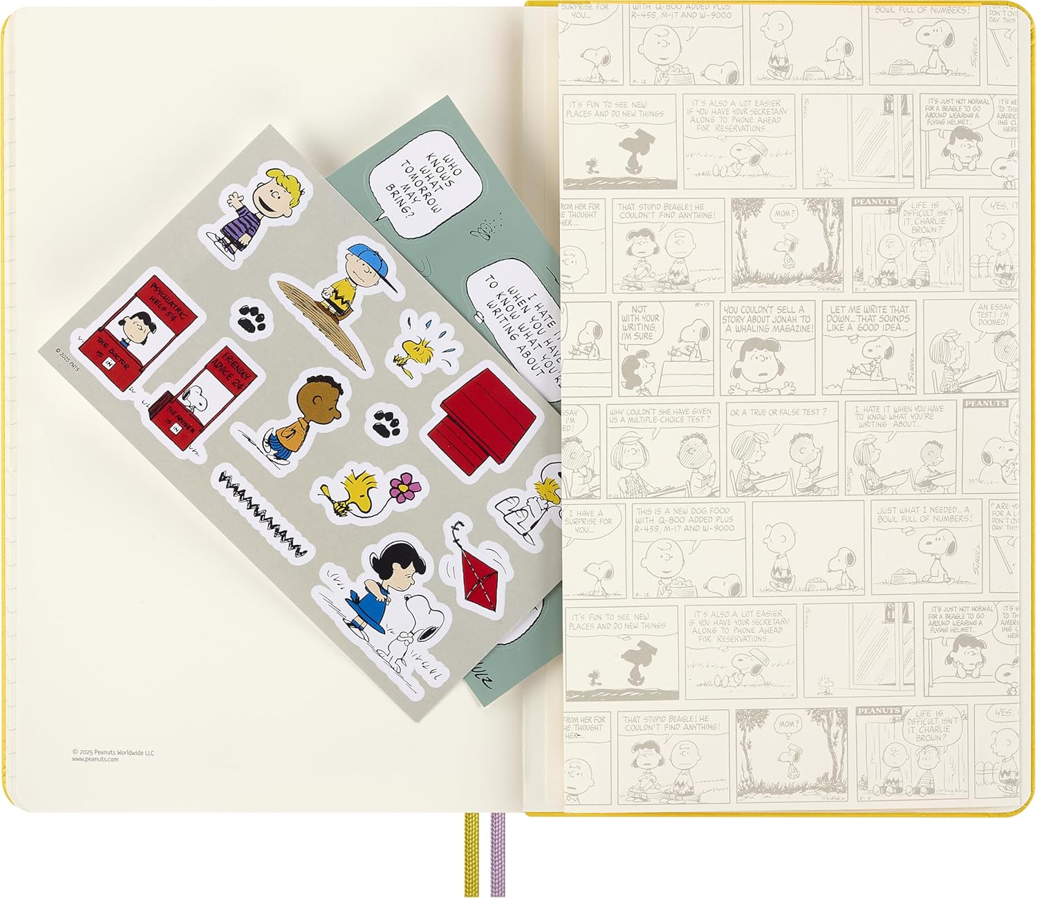 Moleskine Limited Edition Peanuts 'Patty' Notebook, Hard Cover, Large 5" x 8.25" , Ruled, Yellow, 176 pages trendygifthk