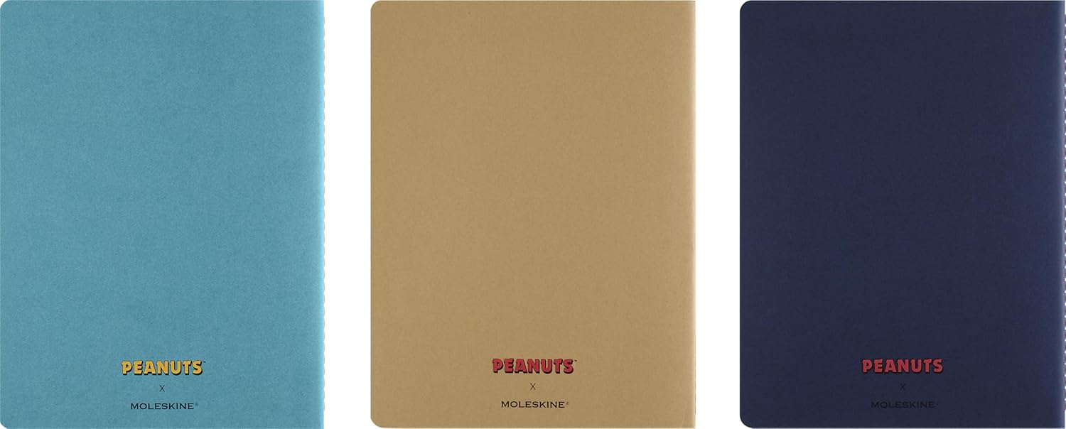 Moleskine Limited Edition Peanuts Set of 3 XL Cahier Journals - Ruled, Soft Cover trendygifthk